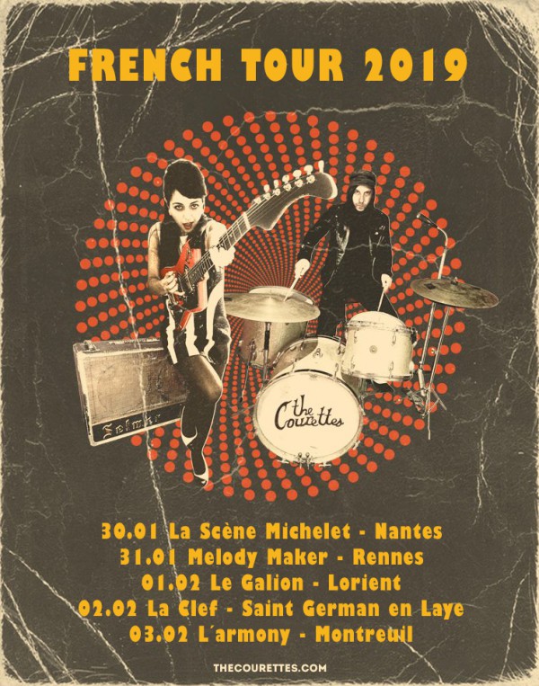 The Courettes, tournée, 2019