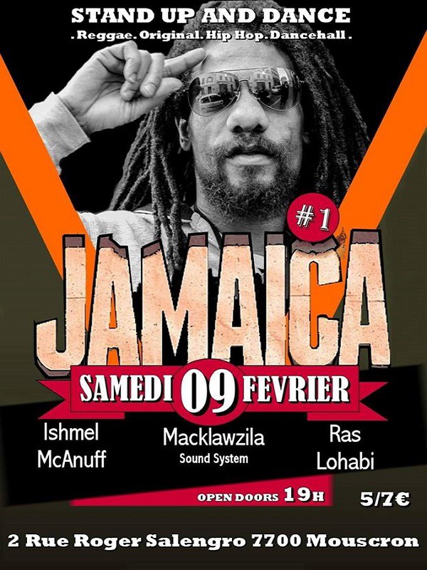 Concert Ishmel McAnuff à Mouscron le 9 février