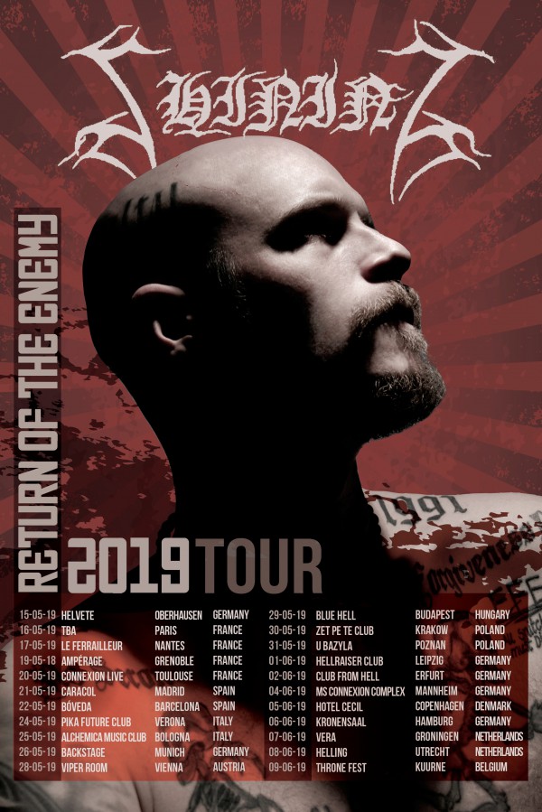 Shining, Tournée européenne, 2019, Returnof the enemy, black metal, season of mist