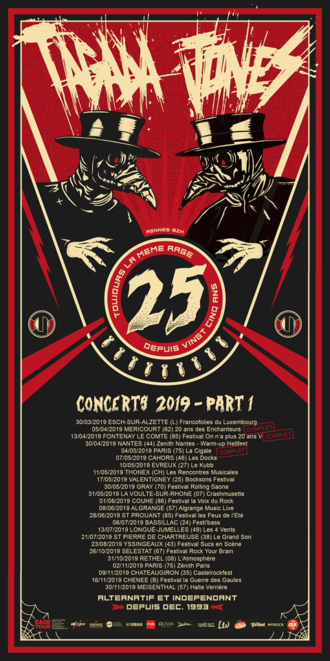 Tagada Jones, tournée