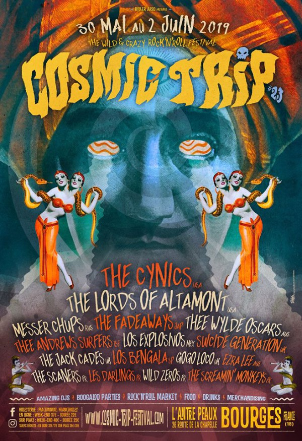 Affiche Cosmic Trip Festival #23 - Bourges 2019