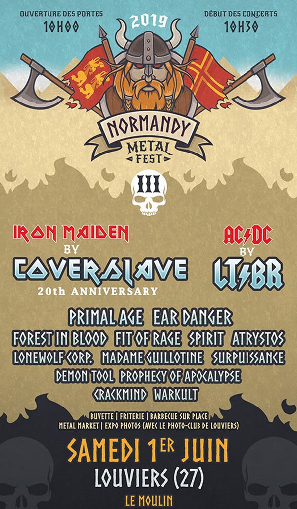 festival, normandy metal fest, coverslave, let there be rock, forest in blood