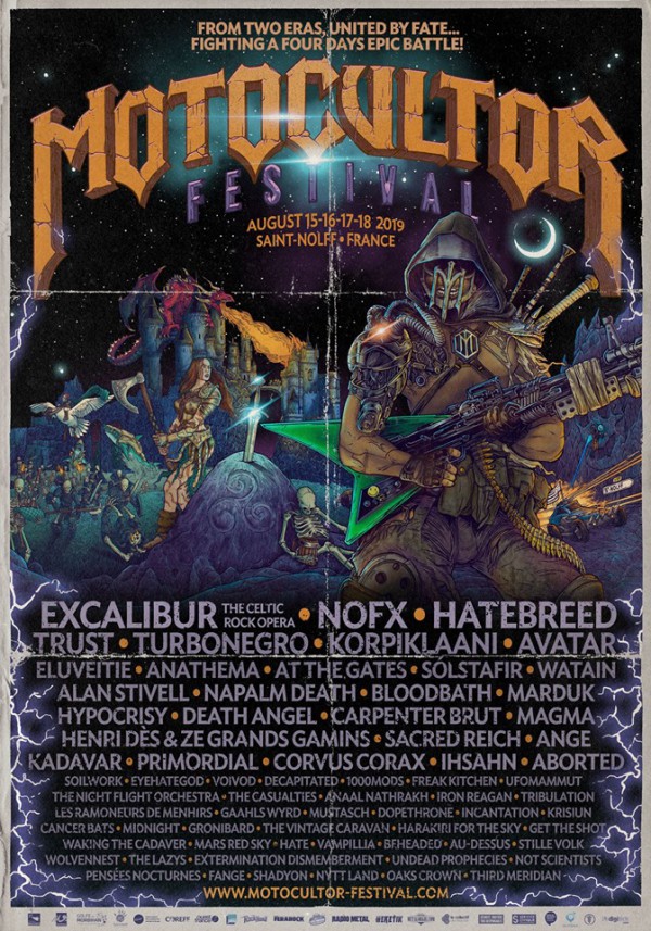 motocultor, affiche finale, festival, été, aout, 2019, saint nolff, interview, yann le baraillec