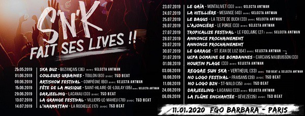 S'n'K - Flyer tournée 2019 - 2020