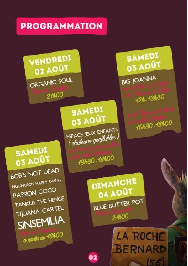 Flyer programmation festival des Garennes
