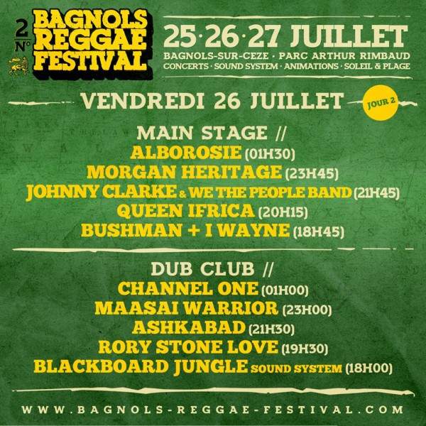 Bagnols Reggae Festival #2 26/07/2019