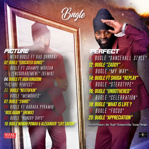 Bugle - Picture Perfect  cover back tracklist