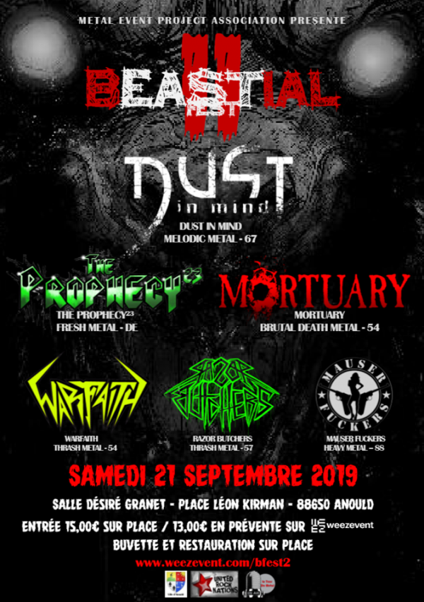 bestial fest, festical, vosges, dust in mind