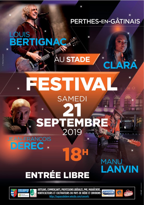 Festival De perthes 2019 - Bertignac Manu Lanvin Affiche