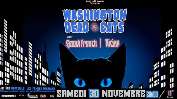 washington dead cats, speak french, ricine, jas rod, concert