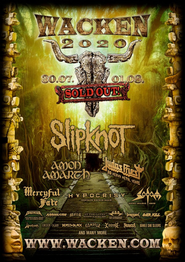 Wacken, affiche, 2020, Slipknot