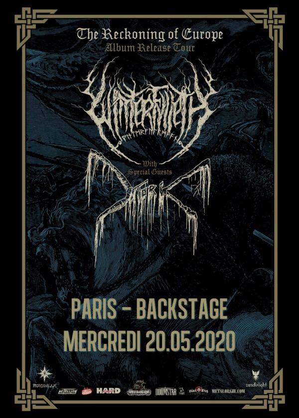 Winterfylleth, Mork, black metal, concert, 2020, the reckoning over europe, paris, garmonbozia, backstage by the mill