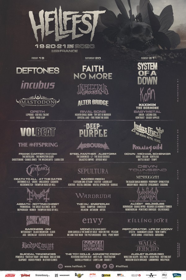 hellffest 2020, hellfest open air, clisson, weezevent, mise en vente, sold-out, ticketswap, deftones