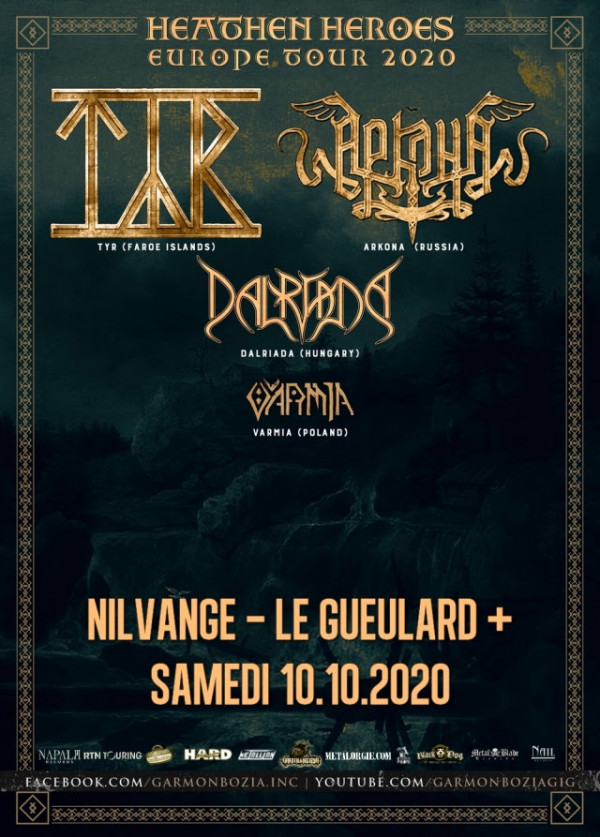 arkona, tyr, dalriada, varmia, gueulard, folk metal, kram