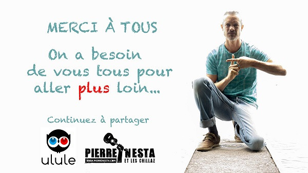 Affiche campagne de financement participative - Positif - Pierre Nesta & Les Chillaz