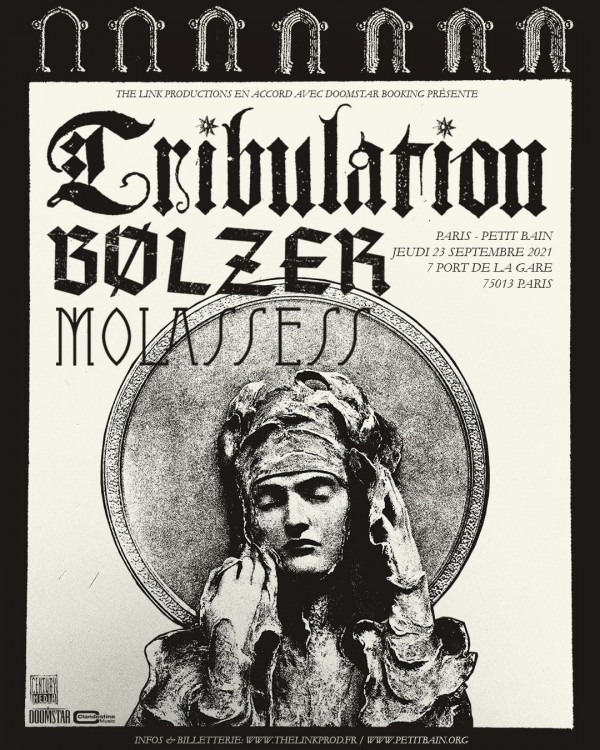 Tribulation, concert, Paris, 2021, Bolzer, Molasses