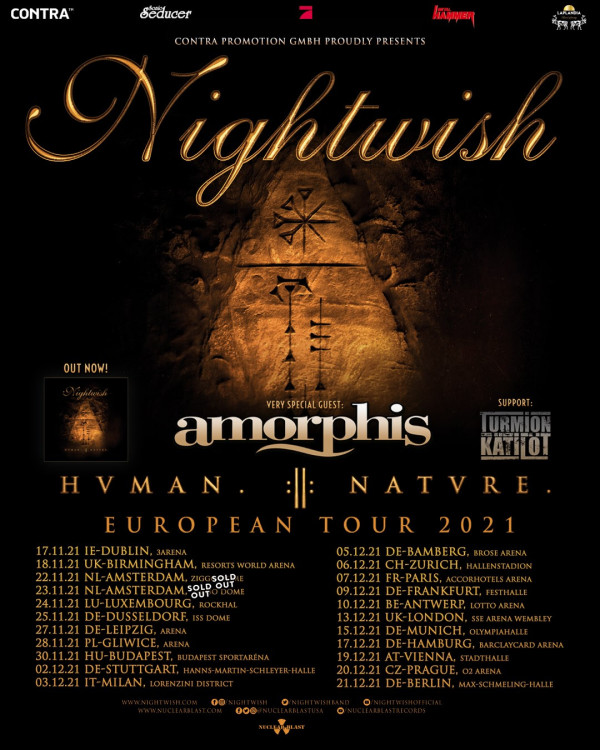 Nightwish, Hietala, Koskinen, Human Nature, Floor Jansen, Tuomas Holopainen