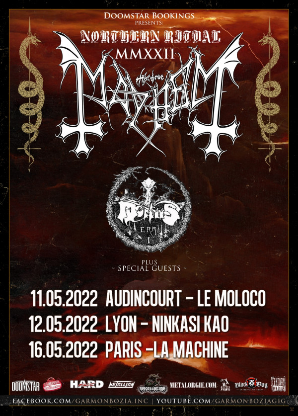 Mayhem, 2022, concerts, Mortiis, La Machine, Le Moloco, Ninkasi Kao