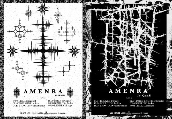 amenra, envy, jo quail, doom, l'étage, l'atabal, rex, élysée-montmatre, aéronef, cco