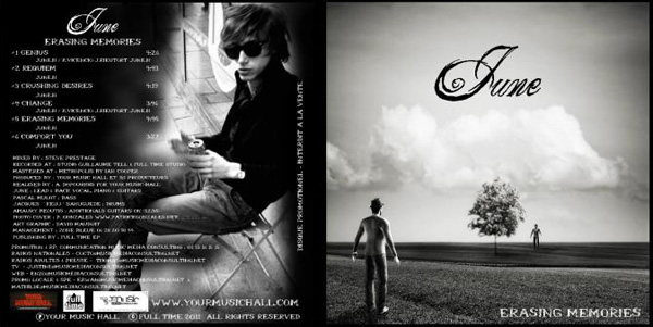 June - Erasing Memories - Nouvel EP sept 2011