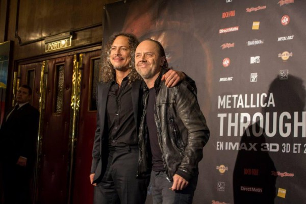 Kirk Hammet et Lars Ulrich Paris 2013
