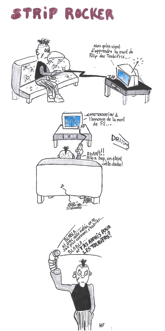 Alors qu'on vient d'apprendre la mort de Filip des Toubifris... CONSTERNATION à l'annonce de la mort de Fil...