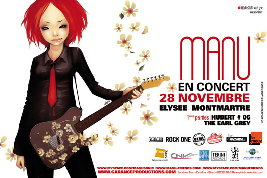 MANU Elysée Montmartre 28 nov 09 avec La Grosse Radio Rock