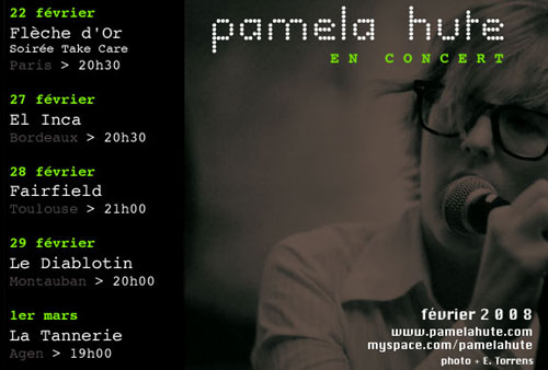 Pamela Hute nouveau single concerts interview