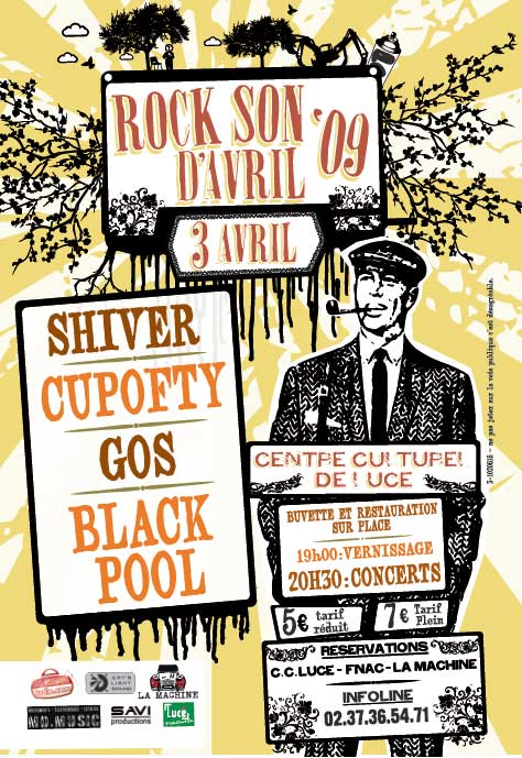 Rock Son d'Avril 2009 Shiver + Cupofty + GOS + BlackPool le 3 avril 2009