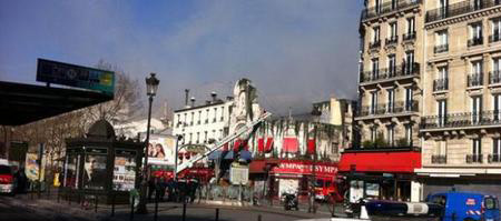 Incendie à  l'Elysée Montmartre 22 mars 2011