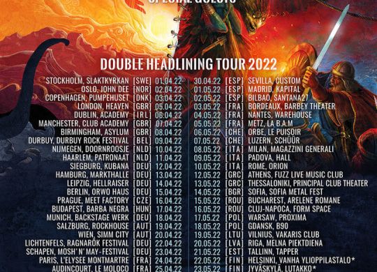 Affiche de la tournée d'Ensiferum et Dark Tranquility