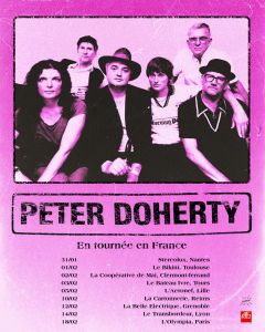 Peter Doherty en concert dans 9 salles françaises du 31/01 au 18/02