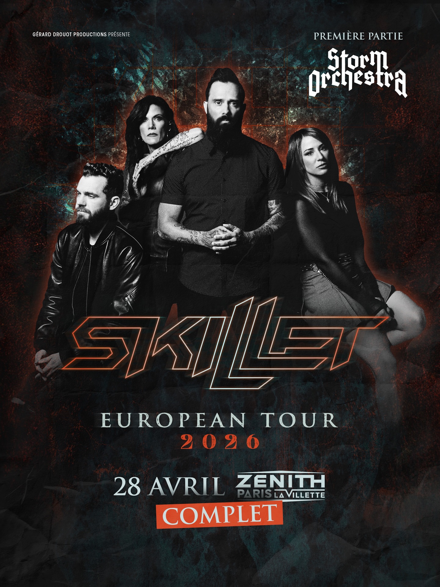 Skillet prêt à renverser Paris !